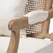 Baxton Studio Clemence French Provincial Ivory Fabric Upholstered Whitewashed Wood Armchair - ASS1037-CC