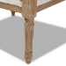 Baxton Studio Clemence French Provincial Ivory Fabric Upholstered Whitewashed Wood Armchair - ASS1037-CC
