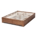 Baxton Studio Wren Modern and Contemporary Walnut Finished 3-Drawer Queen Size Platform Storage Bed Frame - MG6001-Walnut-Queen