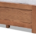 Baxton Studio Wren Modern and Contemporary Walnut Finished 3-Drawer Queen Size Platform Storage Bed Frame - MG6001-Walnut-Queen