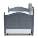Baxton Studio Mara Cottage Farmhouse Grey Finished Wood Twin Size Daybed with Roll-Out Trundle Bed - MG0030-Grey-Daybed