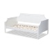 Baxton Studio Mariana Classic and Traditional White Finished Wood Twin Size Daybed - Mariana-White-Daybed