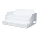 Baxton Studio Mariana Classic and Traditional White Finished Wood Twin Size Daybed with Trundle - Mariana-White-Daybed-T