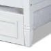 Baxton Studio Mariana Classic and Traditional White Finished Wood Twin Size Daybed with Trundle - Mariana-White-Daybed-T