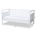 Baxton Studio Cintia Cottage Farmhouse White Finished Wood Twin Size Daybed - Cintia-White-Daybed