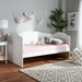 Baxton Studio Neves Cottage Farmhouse White Finished Wood Twin Size Daybed - Neves-White-Daybed