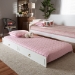 Baxton Studio Mariana Classic and Traditional White Finished Wood Twin Size Trundle - Mariana-White-Trundle