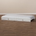 Baxton Studio Mariana Classic and Traditional White Finished Wood Twin Size Trundle - Mariana-White-Trundle