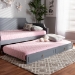 Baxton Studio Mariana Classic and Traditional Grey Finished Wood Twin Size Trundle - Mariana-Grey-Trundle