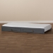Baxton Studio Mariana Classic and Traditional Grey Finished Wood Twin Size Trundle - Mariana-Grey-Trundle