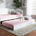 Baxton Studio Neves Cottage Farmhouse White Finished Wood Twin Size Trundle - Neves-White-Trundle