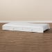Baxton Studio Neves Cottage Farmhouse White Finished Wood Twin Size Trundle - Neves-White-Trundle