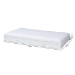 Baxton Studio Neves Cottage Farmhouse White Finished Wood Twin Size Trundle - Neves-White-Trundle