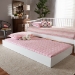 Baxton Studio Renata Modern and Contemporary White Finished Wood Twin Size Trundle - Renata-White-Trundle