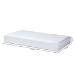 Baxton Studio Renata Modern and Contemporary White Finished Wood Twin Size Trundle - Renata-White-Trundle