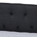 Baxton Studio Delora Modern and Contemporary Dark Grey Fabric Upholstered Full Size Daybed with Roll-Out Trundle Bed - CF9044-Charcoal-Daybed-F/T