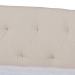 Baxton Studio Delora Modern and Contemporary Beige Fabric Upholstered Full Size Daybed with Roll-Out Trundle Bed - CF9044-Beige-Daybed-F/T