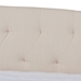 Baxton Studio Delora Modern and Contemporary Beige Fabric Upholstered Queen Size Daybed with Roll-Out Trundle Bed - CF9044-Beige-Daybed-Q/T