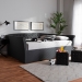 Baxton Studio Delora Modern and Contemporary Dark Grey Fabric Upholstered Queen Size Daybed - CF9044-B-Charcoal-Daybed-Q