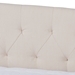 Baxton Studio Delora Modern and Contemporary Beige Fabric Upholstered Queen Size Daybed - CF9044-B-Beige-Daybed-Q