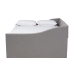 Baxton Studio Haylie Modern and Contemporary Light Grey Fabric Upholstered Queen Size Daybed with Roll-Out Trundle Bed - CF9046-Light Grey-Daybed-Q/T