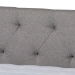 Baxton Studio Haylie Modern and Contemporary Light Grey Fabric Upholstered Queen Size Daybed with Roll-Out Trundle Bed - CF9046-Light Grey-Daybed-Q/T