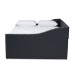 Baxton Studio Haylie Modern and Contemporary Dark Grey Fabric Upholstered Queen Size Daybed with Roll-Out Trundle Bed - CF9046-Charcoal-Daybed-Q/T