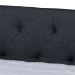 Baxton Studio Haylie Modern and Contemporary Dark Grey Fabric Upholstered Queen Size Daybed with Roll-Out Trundle Bed - CF9046-Charcoal-Daybed-Q/T