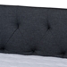 Baxton Studio Haylie Modern and Contemporary Dark Grey Fabric Upholstered Queen Size Daybed with Roll-Out Trundle Bed - CF9046-Charcoal-Daybed-Q/T