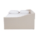 Baxton Studio Haylie Modern and Contemporary Beige Fabric Upholstered Queen Size Daybed with Roll-Out Trundle Bed - CF9046-Beige-Daybed-Q/T