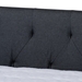 Baxton Studio Haylie Modern and Contemporary Dark Grey Fabric Upholstered Full Size Daybed - CF9046-B-Charcoal-Daybed-F