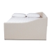 Baxton Studio Haylie Modern and Contemporary Beige Fabric Upholstered Queen Size Daybed - CF9046-B-Beige-Daybed-Q