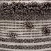 Baxton Studio Eligah Moroccan Inspired Ivory and Brown Handwoven Wool Pouf Ottoman - Eligah-Ivory-Pouf