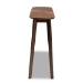 Baxton Studio Wendy Mid-Century Modern Walnut Finished Wood Console Table - Walnut Sunburst Console Table