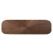 Baxton Studio Wendy Mid-Century Modern Walnut Finished Wood Console Table - Walnut Sunburst Console Table