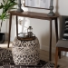 Baxton Studio Wendy Mid-Century Modern Walnut Finished Wood Console Table - Walnut Sunburst Console Table