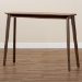 Baxton Studio Wendy Mid-Century Modern Walnut Finished Wood Console Table - Walnut Sunburst Console Table