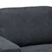 Baxton Studio Nevin Modern and Contemporary Dark Grey Fabric Upholstered Sectional Sofa with Right Facing Chaise - J099S-Dark Grey-RFC