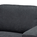 Baxton Studio Nevin Modern and Contemporary Dark Grey Fabric Upholstered Sectional Sofa with Left Facing Chaise - J099S-Dark Grey-LFC