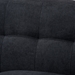 Baxton Studio Allister Mid-Century Modern Dark Grey Fabric Upholstered 2-Piece Living Room Set - J1453-Dark Grey-2PC Set