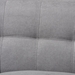 Baxton Studio Allister Mid-Century Modern Light Grey Fabric Upholstered Loveseat - J1453-Light Grey-LS