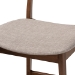 Baxton Studio Larine Modern and Contemporary Light Grey Fabric Upholstered Walnut Finished 2-Piece Wood Counter Stool Set - Boba-Light Grey/Walnut-Counter Stool