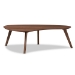 Baxton Studio Scarlette Mid-Century Modern Walnut Finished Coffee Table - Scarlette-Walnut-CT