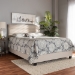 Baxton Studio Ansa Modern and Contemporary Beige Fabric Upholstered Full Size Bed - CF9084C-Beige-Full