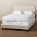 Baxton Studio Ansa Modern and Contemporary Beige Fabric Upholstered Full Size Bed - CF9084C-Beige-Full