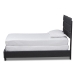 Baxton Studio Ansa Modern and Contemporary Dark Grey Fabric Upholstered Twin Size Bed - CF9084C-Charcoal-Twin
