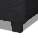 Baxton Studio Ansa Modern and Contemporary Dark Grey Fabric Upholstered Twin Size Bed - CF9084C-Charcoal-Twin