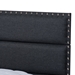 Baxton Studio Ansa Modern and Contemporary Dark Grey Fabric Upholstered Queen Size Bed - CF9084C-Charcoal-Queen