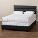 Baxton Studio Ansa Modern and Contemporary Dark Grey Fabric Upholstered King Size Bed - CF9084C-Charcoal-King