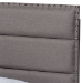 Baxton Studio Ansa Modern and Contemporary Grey Fabric Upholstered Twin Size Bed - CF9084C-Grey-Twin